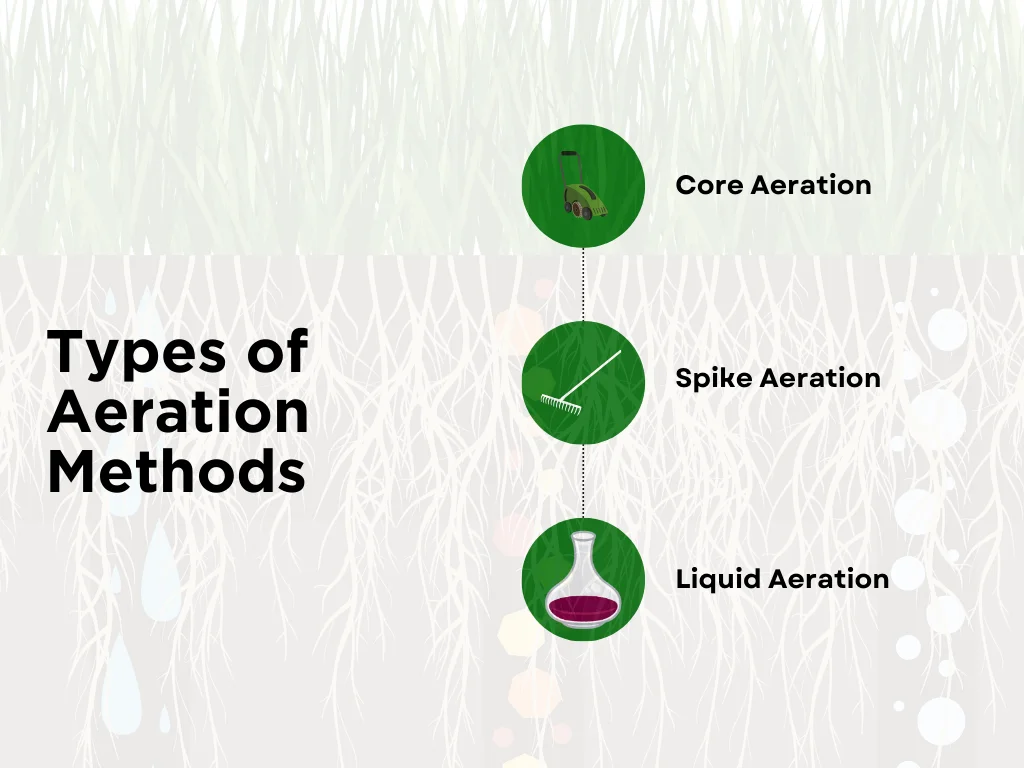 An infographic on the top types of aeration methods